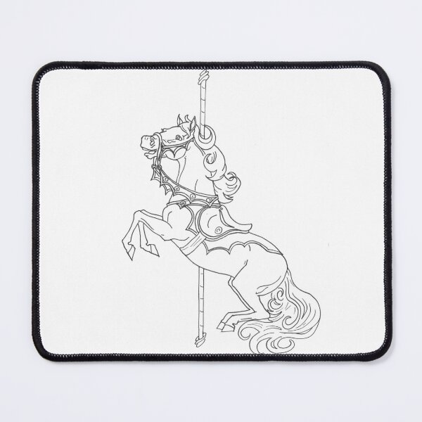 Item preview, Hand Drawn Carousel Horse 5 designed and sold by forbiddenclay.