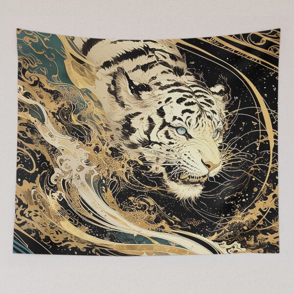 Item preview, Tiger in the flow designed and sold by CalyCollab.