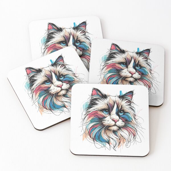 Item preview, Colorful cat.Ragdoll designed and sold by MagelliShop.