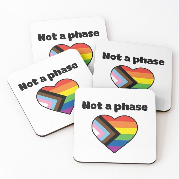 Item preview, Not a phase progressive Pride heart designed and sold by shaybosh.