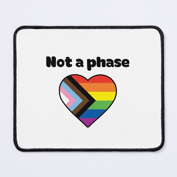 Item preview, Not a phase progressive Pride heart designed and sold by shaybosh.
