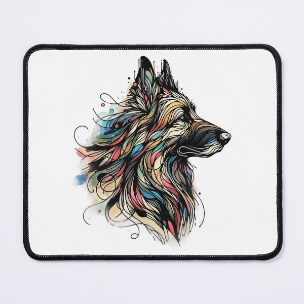 Item preview, Colorful dog. German Shepherd. designed and sold by MagelliShop.