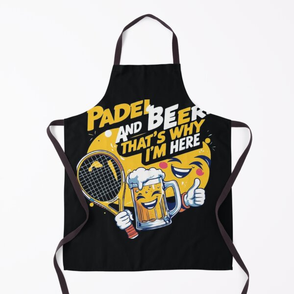 Item preview, Padel and beer thats why am here. Funny padel t-shirt designed and sold by TulipsArtDesigns .