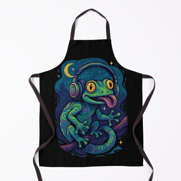 Item preview, Psychedelic Gecko Grooving Under the Stars designed and sold by Ambient Mind Design.