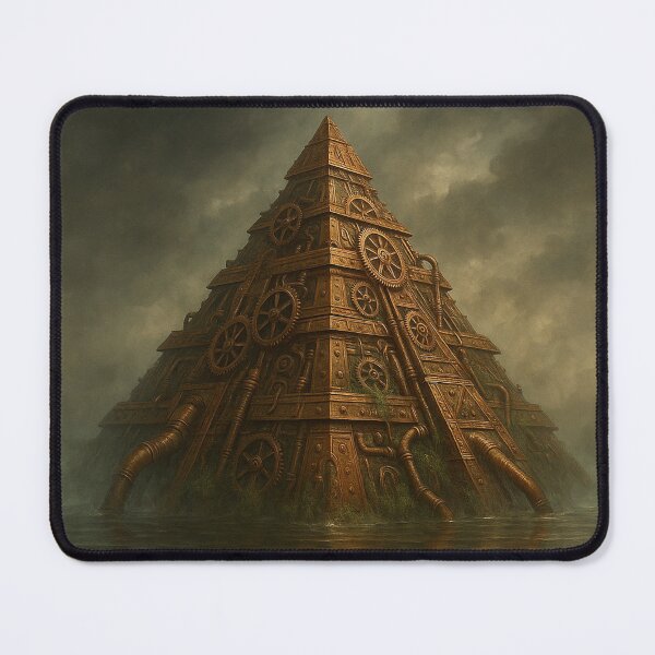 Item preview, The steampunk pyramid emerging from the ocean designed and sold by VidyoeDesigns67.