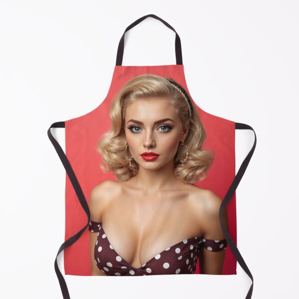 Aperçu de l'œuvre Pin-up blonde classique à pois créée et vendue par MissSaylor.