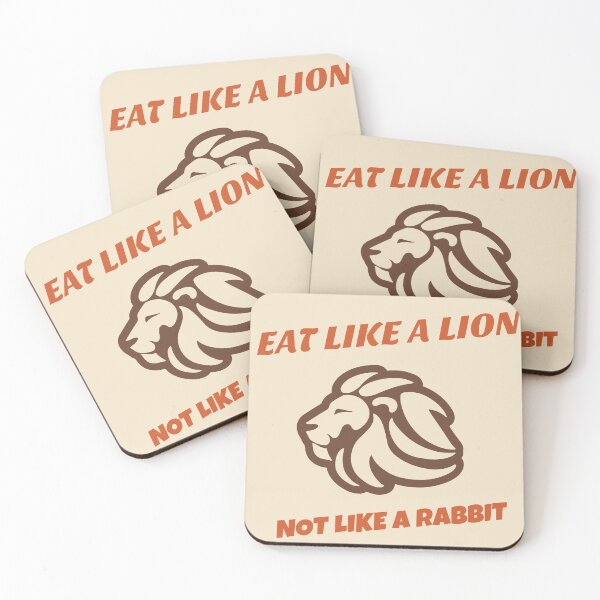 Item preview, EAT LIKE A LION, NOT LIKE A RABBIT- CARNIVORE DIET designed and sold by dreamlandbuyers.