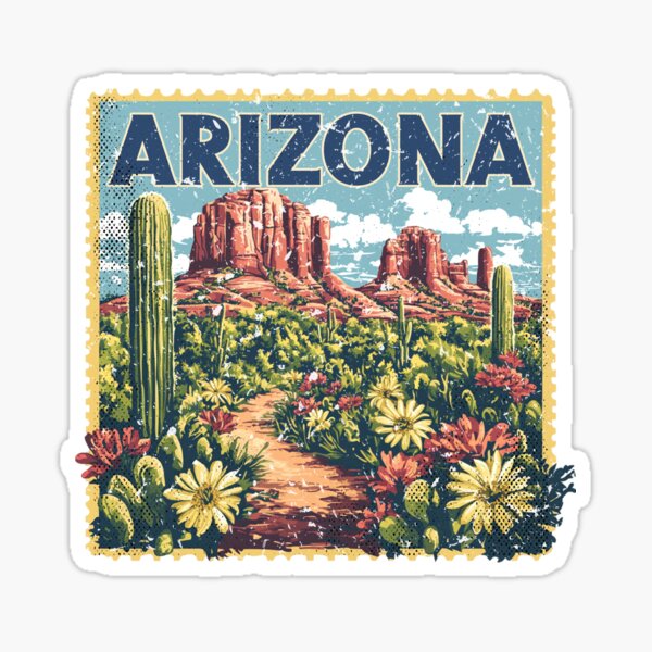 Item preview, Arizona Stamp State | Distressed Vintage | United States Patriotic designed and sold by TTDesignCo.