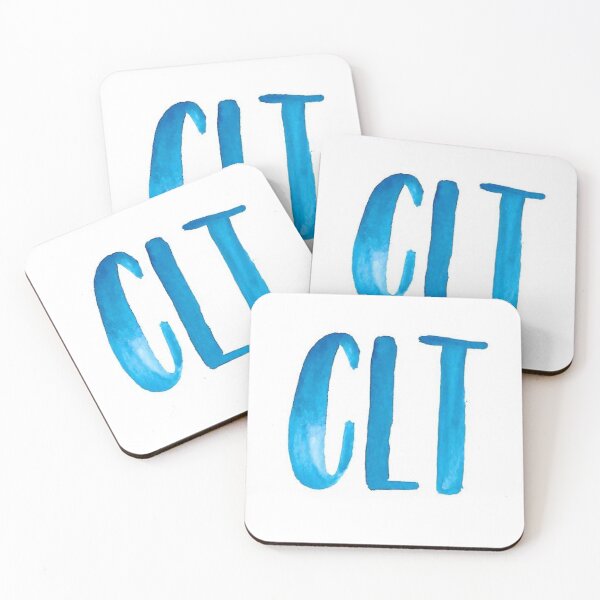 Item preview, C L T – Watercolor Charlotte Monogram Art Print designed and sold by skybluepink studio.