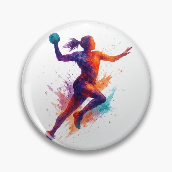 Artikelvorschau, Aquarell Handball entworfen und verkauft von Trendscape.