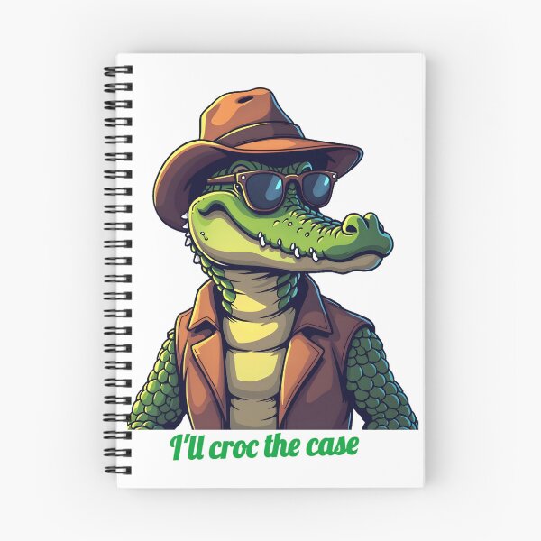 Item preview, Alligator cartoon - Detective I'll croc the case designed and sold by Museum Of Non-Existing Art.