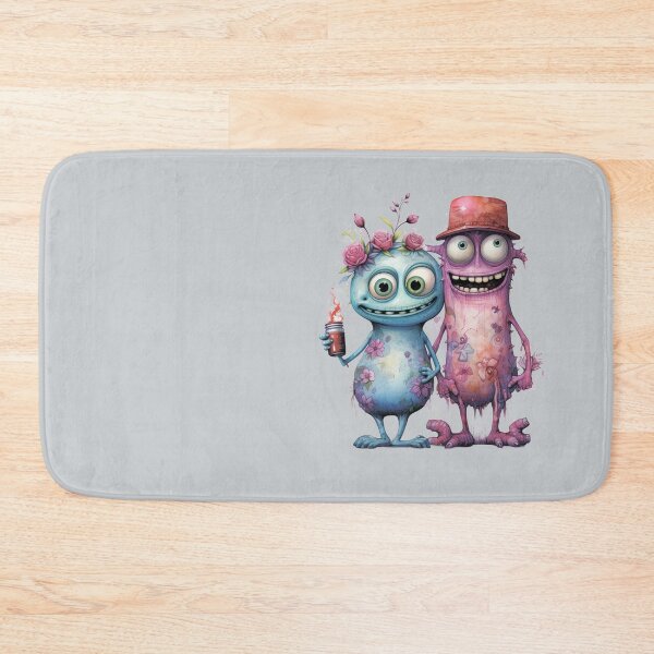 Item preview,  A pair of cute monsters with flowers.. designed and sold by MagelliShop.