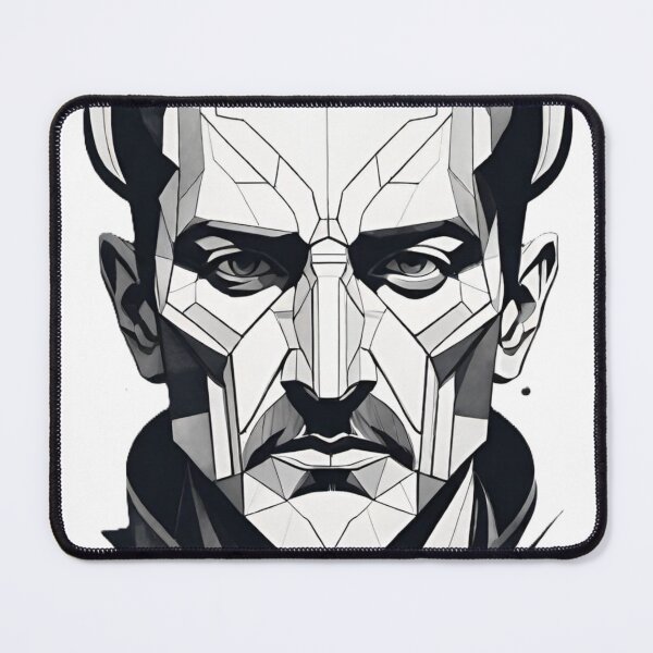Item preview, human, biorobot, beautiful, portrait, designed and sold by DonnaBlankaArt.