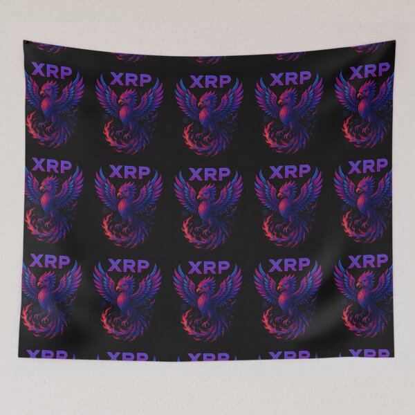 Item preview, XRP Neon Phoenix Rebirth Crypto Flame T-Shirt Design designed and sold by TshirtTown88.