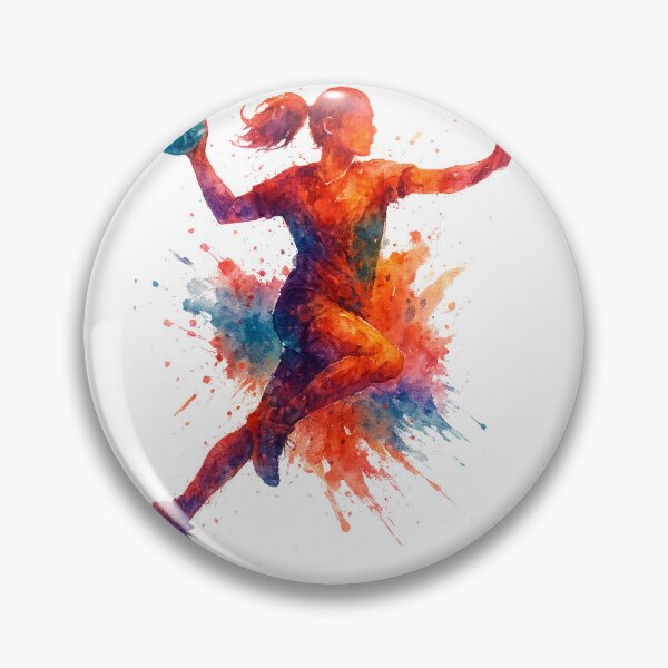 Artikelvorschau, Aquarell Handball entworfen und verkauft von Trendscape.