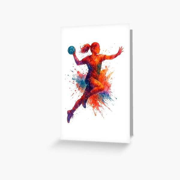 Item preview, Watercolor Handball designed and sold by Trendscape.