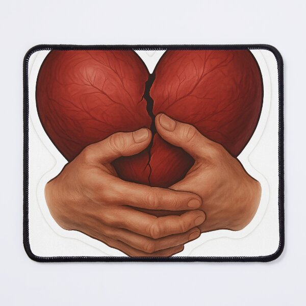 Item preview, “Broken Heart Held Together – Realistic Emotional Sticker” designed and sold by Majd-makansi.
