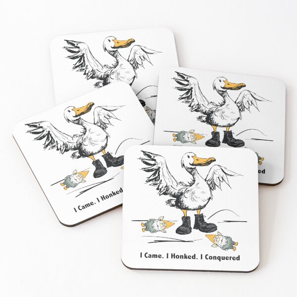 Item preview, Funny Pun Humor with Goose and Garden Gnomes designed and sold by whyitsme.