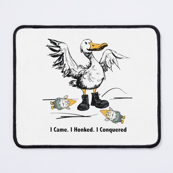 Item preview, Funny Pun Humor with Goose and Garden Gnomes designed and sold by whyitsme.