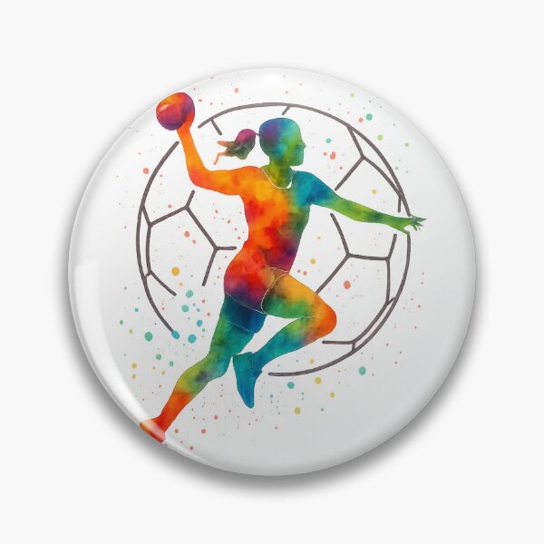 Artikelvorschau, Aquarell Handball entworfen und verkauft von Trendscape.