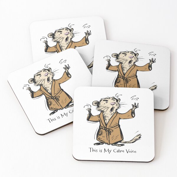 Item preview, Funny Sarcastic Ferret This is My Calm Voice designed and sold by whyitsme.