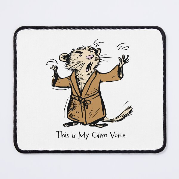 Item preview, Funny Sarcastic Ferret This is My Calm Voice designed and sold by whyitsme.