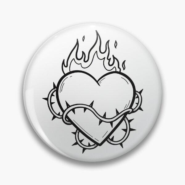 Item preview, Sacred Heart in Holy Flames designed and sold by KasiaRawska.