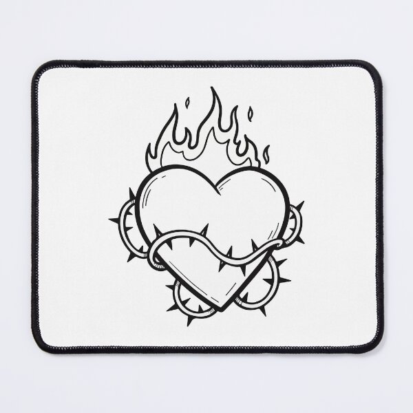 Item preview, Sacred Heart in Holy Flames designed and sold by KasiaRawska.