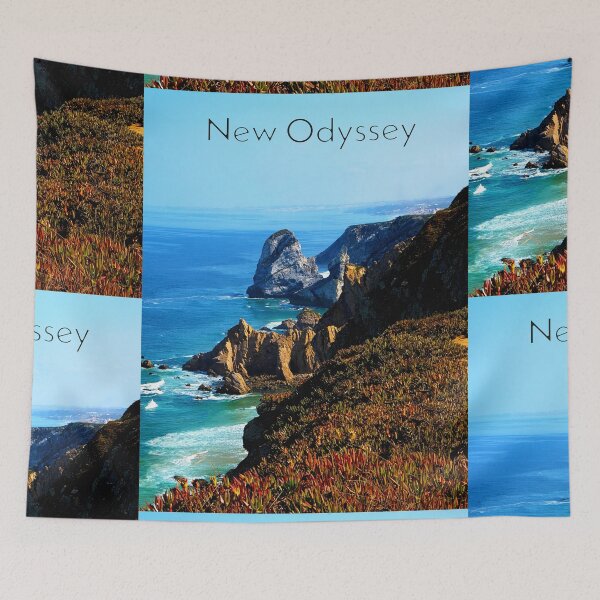 Item preview, Odyssey Coastal Cliffs – Scenic Ocean Nature Wall Art Print designed and sold by lunar-artspace.