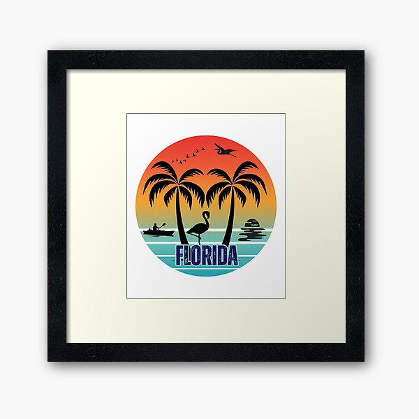 Item preview, florida sunset vibes – vintage retro beach design designed and sold by TheMysticNook.