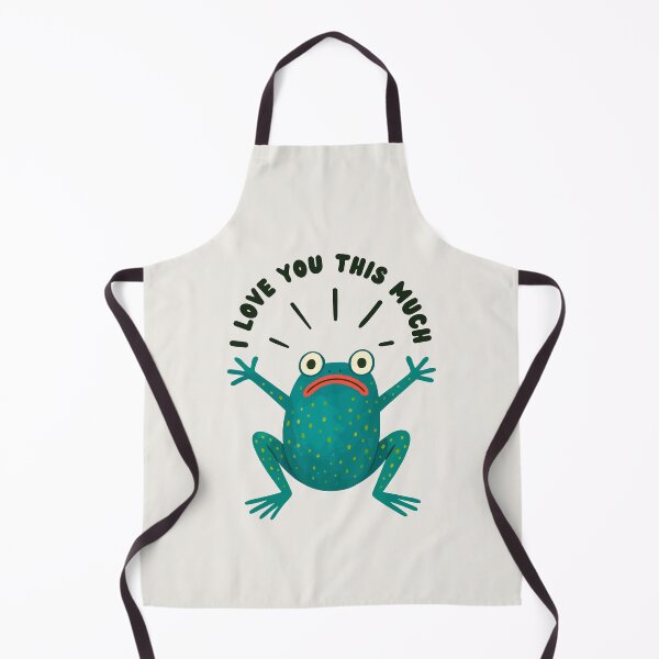 Item preview, I Love You This Much Funny Romantic Frog designed and sold by arowh.