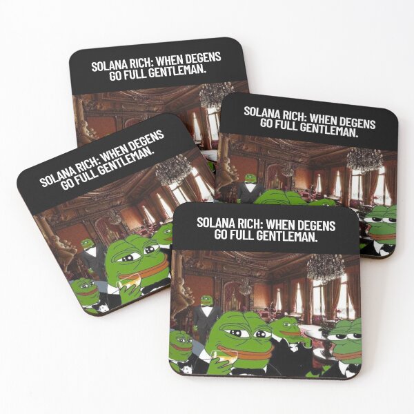 Item preview, Solana Rich: When degens go full gentleman. designed and sold by SMARTKIT  DESIGNAGENCY.