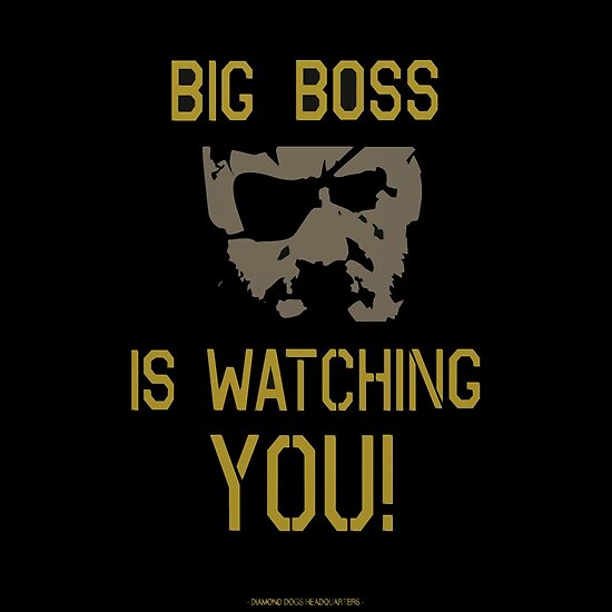 Prints Posters Sports Outdoors Big Boss Is Watching You Poster Artwork Fan Shop Asano Seikotsuin Com