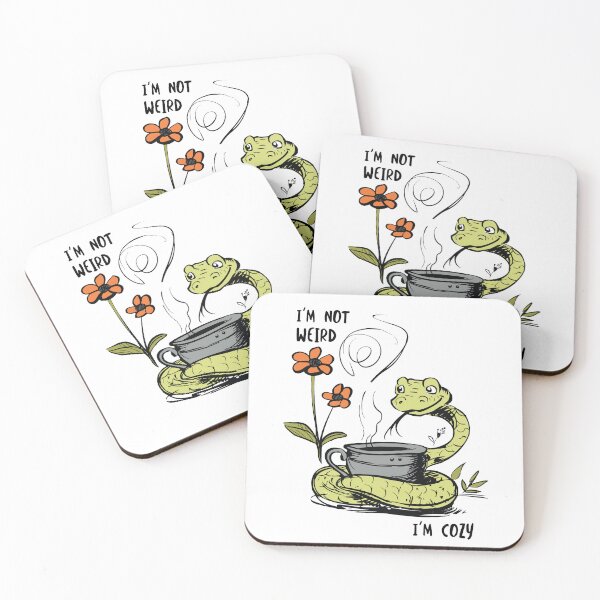 Item preview, Funny Sarcastic Snake Humor I’m Not Weird, I’m Cozy designed and sold by whyitsme.