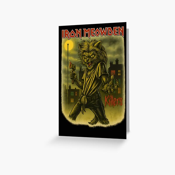 Item preview, Iron Meowden | Killers Edition Cat Metal T-Shirt designed and sold by bvnf.