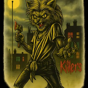 Artwork thumbnail, Iron Meowden | Killers Edition Cat Metal T-Shirt by bvnf