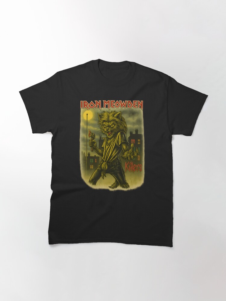 Thumbnail 3 of 7, Classic T-Shirt, Iron Meowden | Killers Edition Cat Metal T-Shirt designed and sold by bvnf.