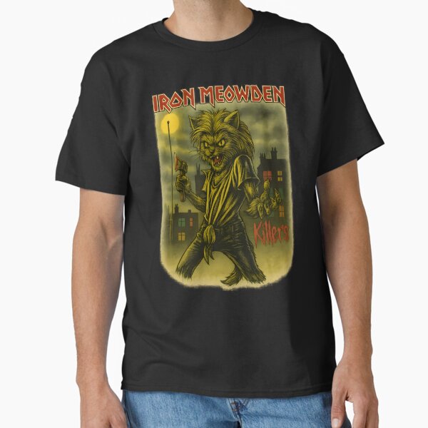Item preview, Iron Meowden | Killers Edition Cat Metal T-Shirt designed and sold by bvnf.