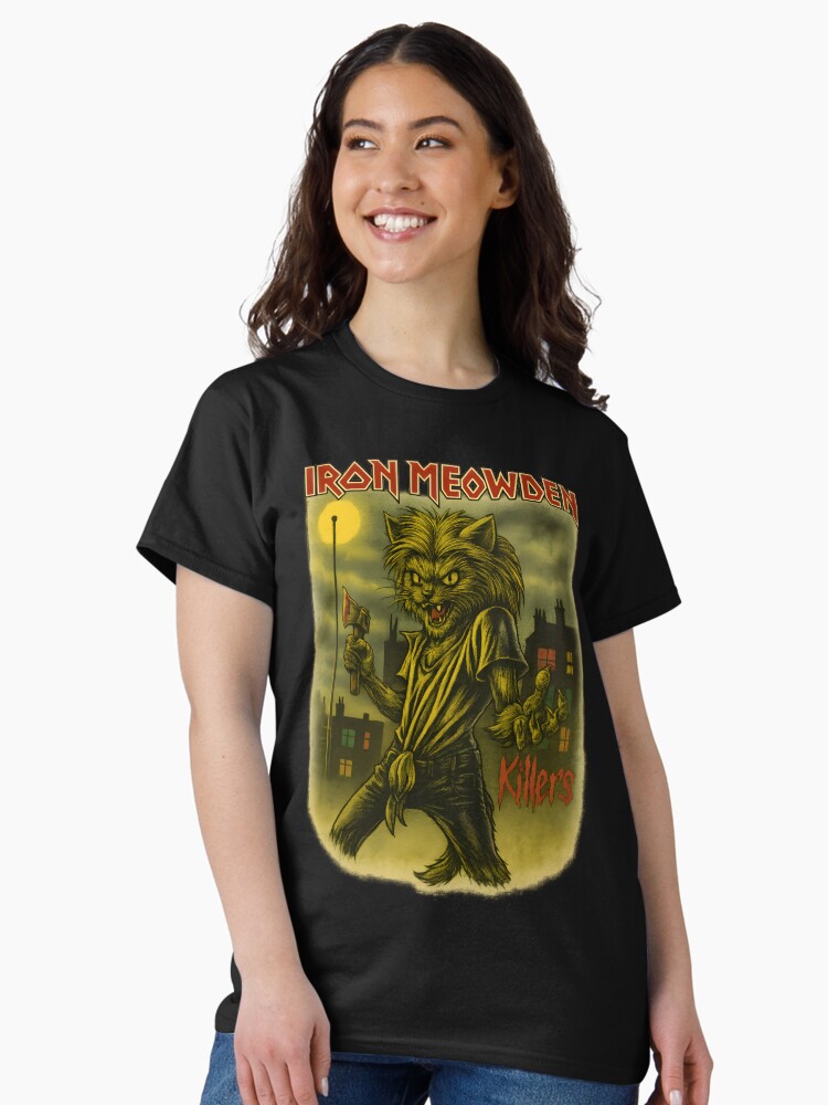 Thumbnail 2 of 7, Classic T-Shirt, Iron Meowden | Killers Edition Cat Metal T-Shirt designed and sold by bvnf.