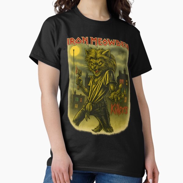 Item preview, Iron Meowden | Killers Edition Cat Metal T-Shirt designed and sold by bvnf.