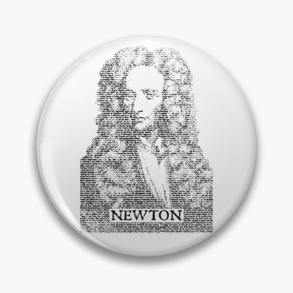 Item preview, Isaac Newton Principia Funny Physics Book Text Portrait designed and sold by GrandeDuc.