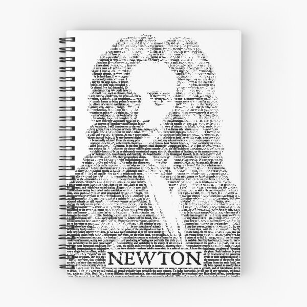 Item preview, Isaac Newton Principia Funny Physics Book Text Portrait designed and sold by GrandeDuc.