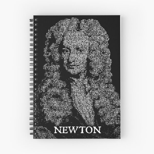 Item preview, Isaac Newton Principia Funny Physics Book Text Portrait designed and sold by GrandeDuc.