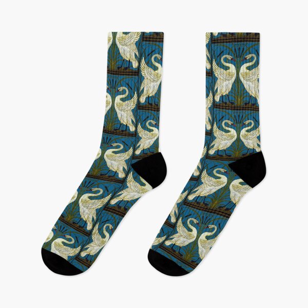 Item preview, Walter Crane Swans and Rushes or Cattails designed and sold by Pixelchicken.