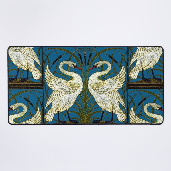 Item preview, Walter Crane Swans and Rushes or Cattails designed and sold by Pixelchicken.