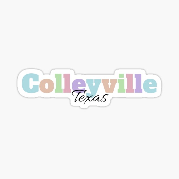 Colleyville Texas Travel Luggage Sticker