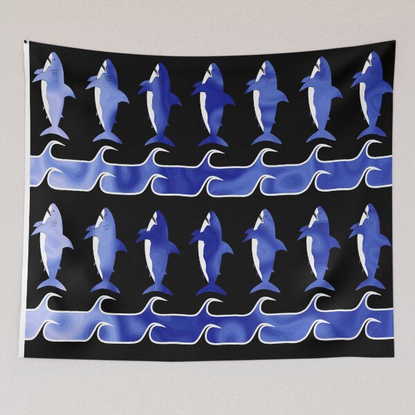 Item preview, Blue Shark Attack designed and sold by Sartoris Art.