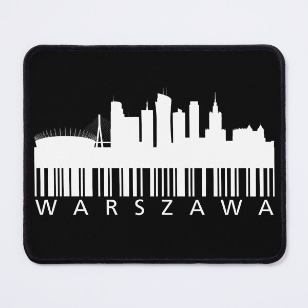 Item preview, Warszawa Skyline Barcode designed and sold by Anniko Art Studio.