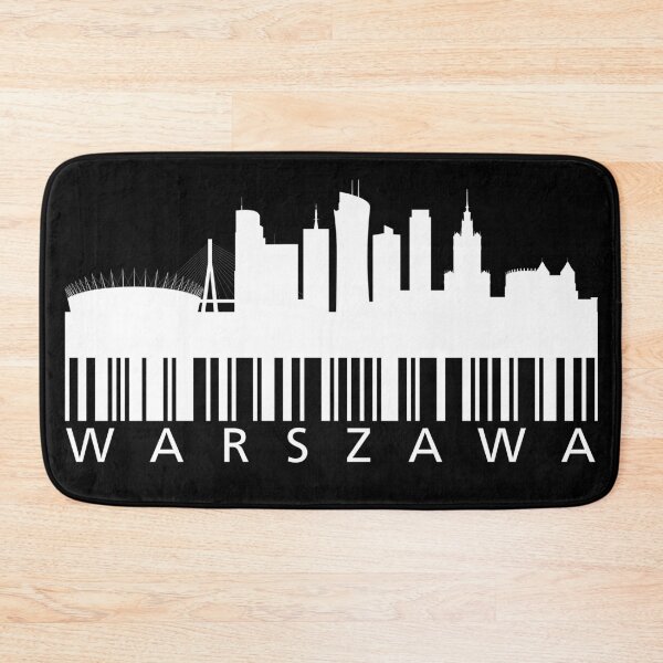 Item preview, Warszawa Skyline Barcode designed and sold by Anniko Art Studio.