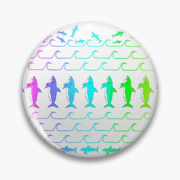 Item preview, Colorful Shark Attack designed and sold by Sartoris Art.